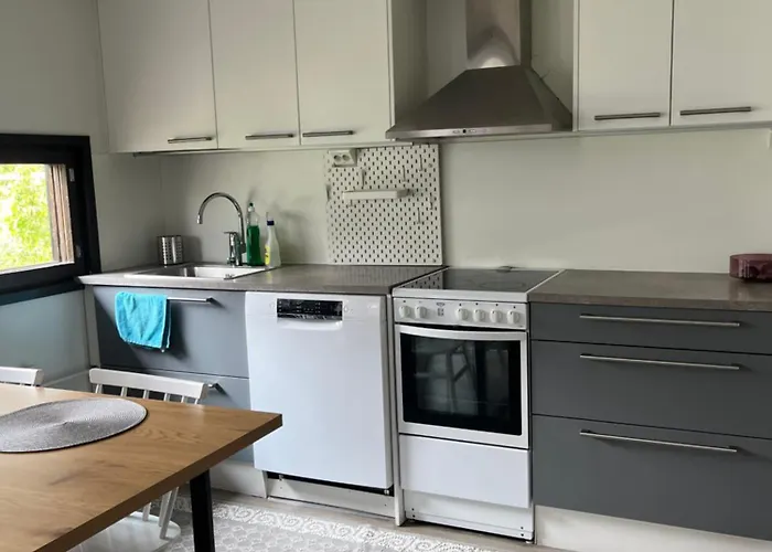 Saunallinen Kolmio Kahdella Autopaikalla 公寓